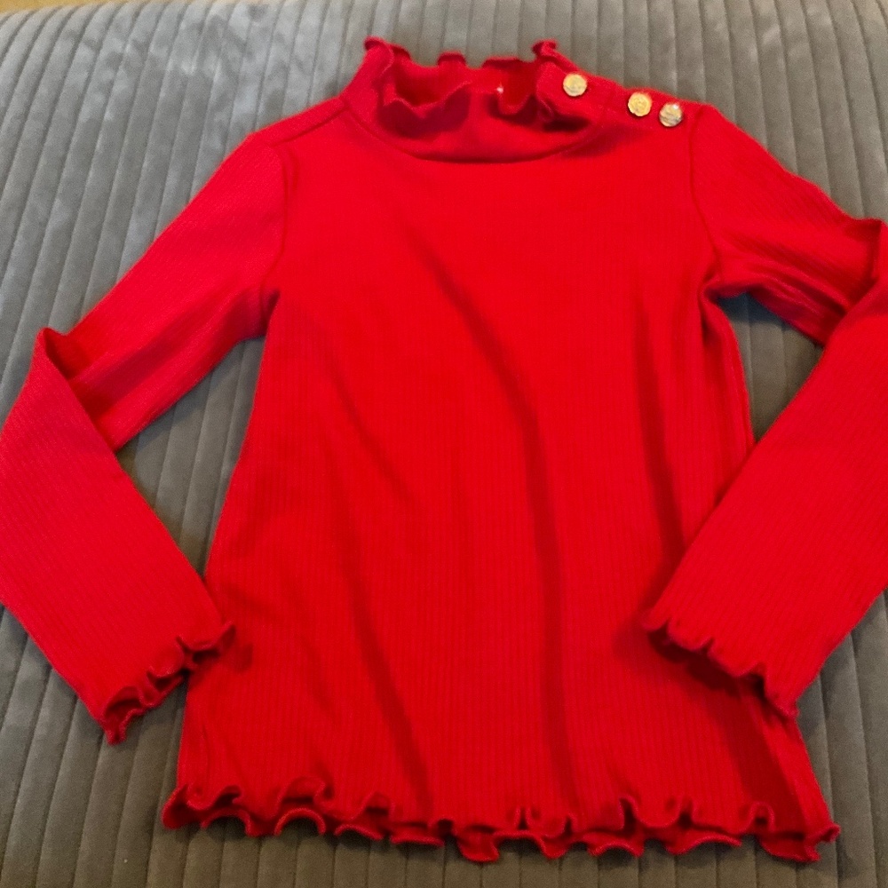 Janie & Jack Ribbed Mock Shirt